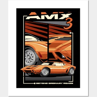 1969 AMC AMX/3 Car Posters and Art